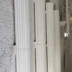 百色 花岗岩厂家带你看白麻花岗岩门楼大柱柱皮