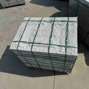 百色 白麻花岗岩石材自然面蘑菇石成品