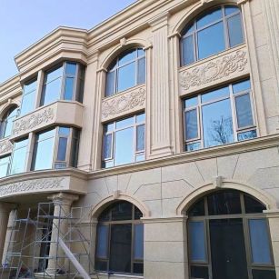 百色 黄金麻花岗岩别墅外墙干挂