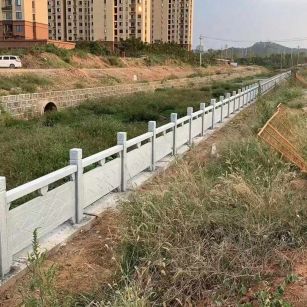 百色 白麻河道栏杆效果展示图