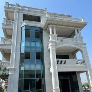 百色 白麻花岗岩别墅外墙干挂效果展示