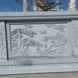 百色 芝麻白大型照壁，屏风，影壁