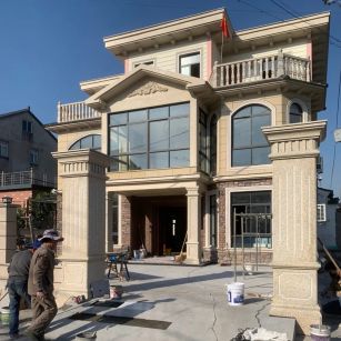 百色 黄金麻花岗岩荔枝面别墅外墙干挂私家专属