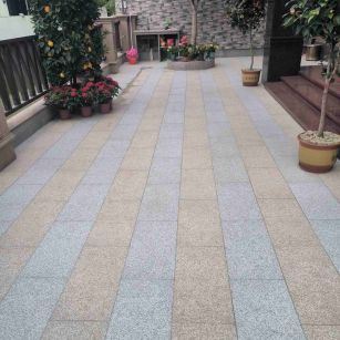 百色 黄金麻白麻荔枝面庭院铺装展示