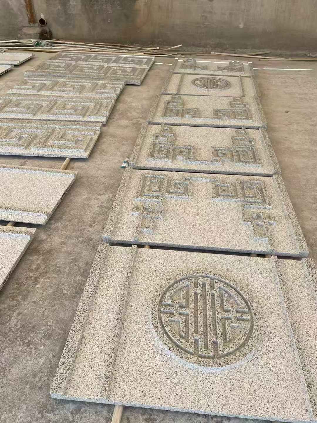 百色 白麻花岗岩外墙立面雕刻板