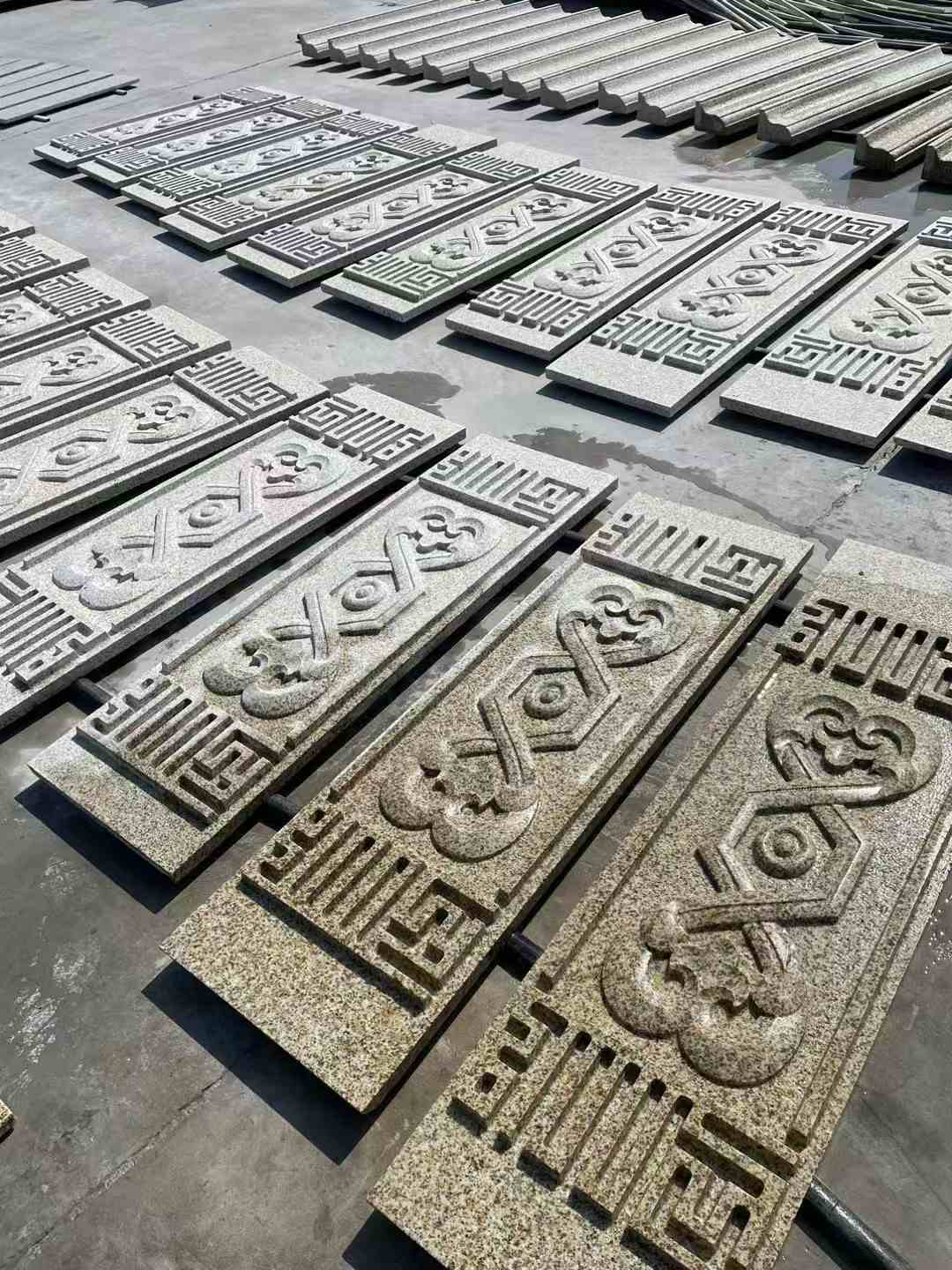 百色 黄金麻花岗岩外墙雕刻板