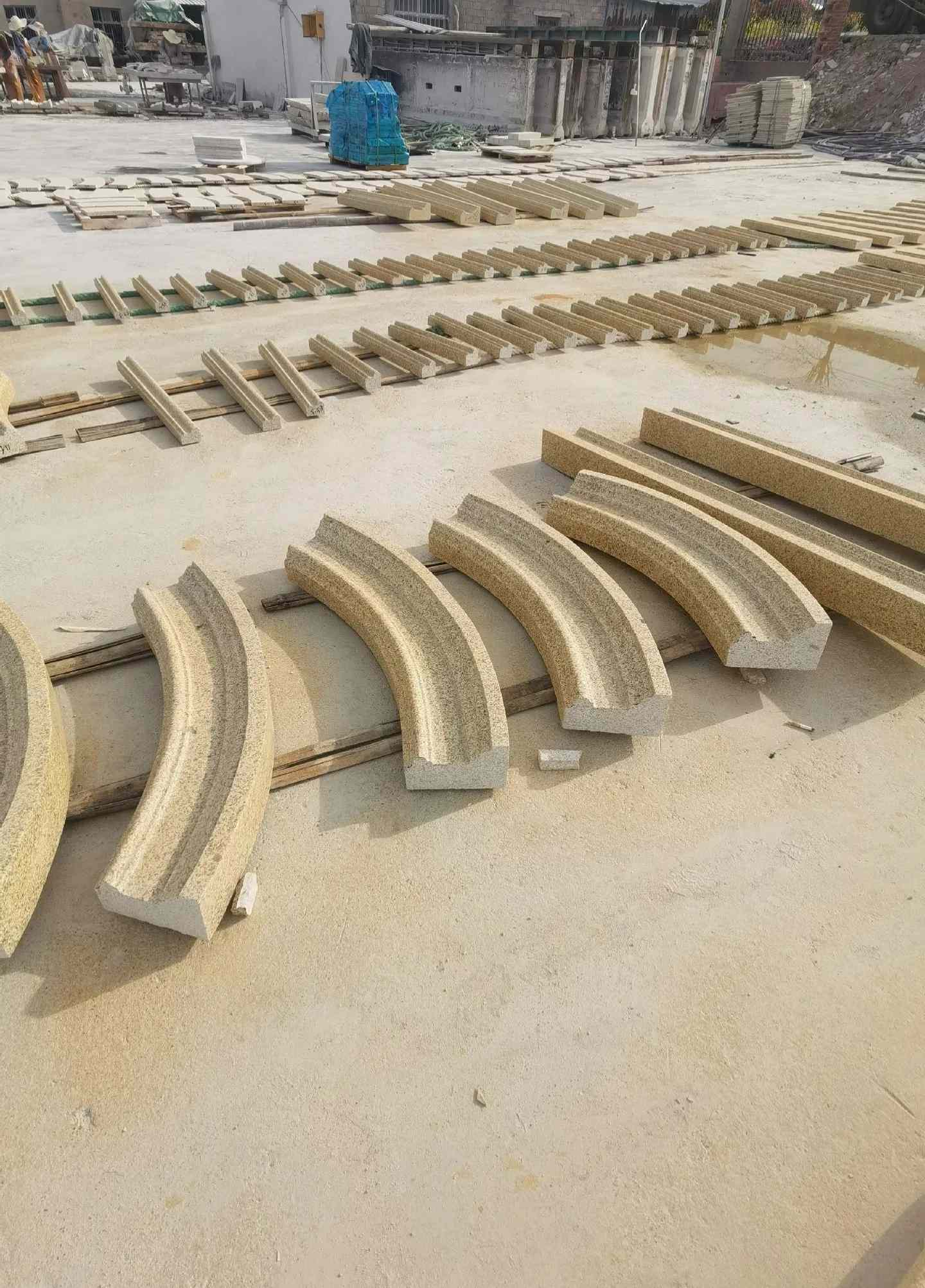 百色 黄金麻花岗岩别墅线条