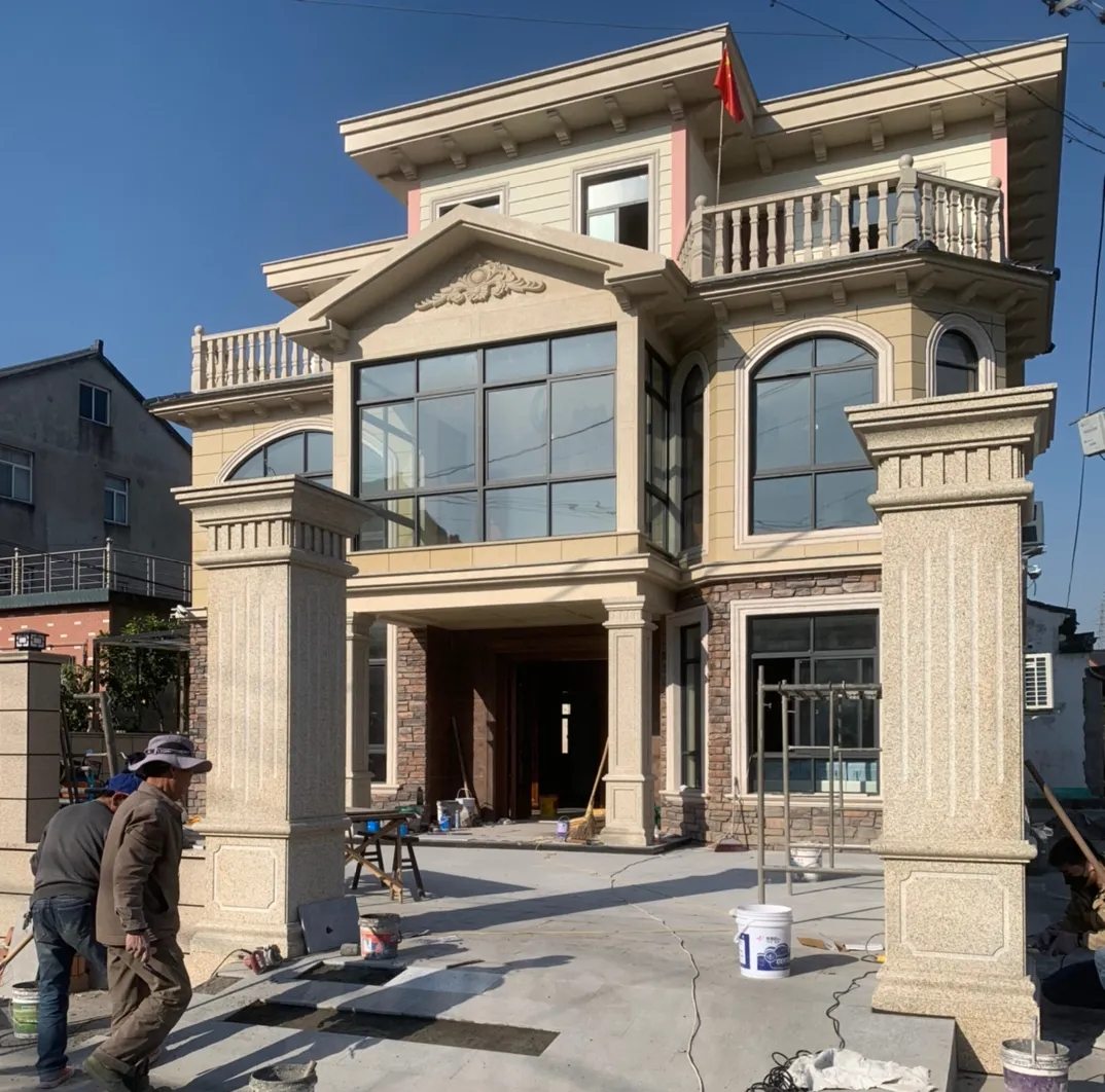 百色 黄金麻花岗岩荔枝面别墅外墙干挂私家专属