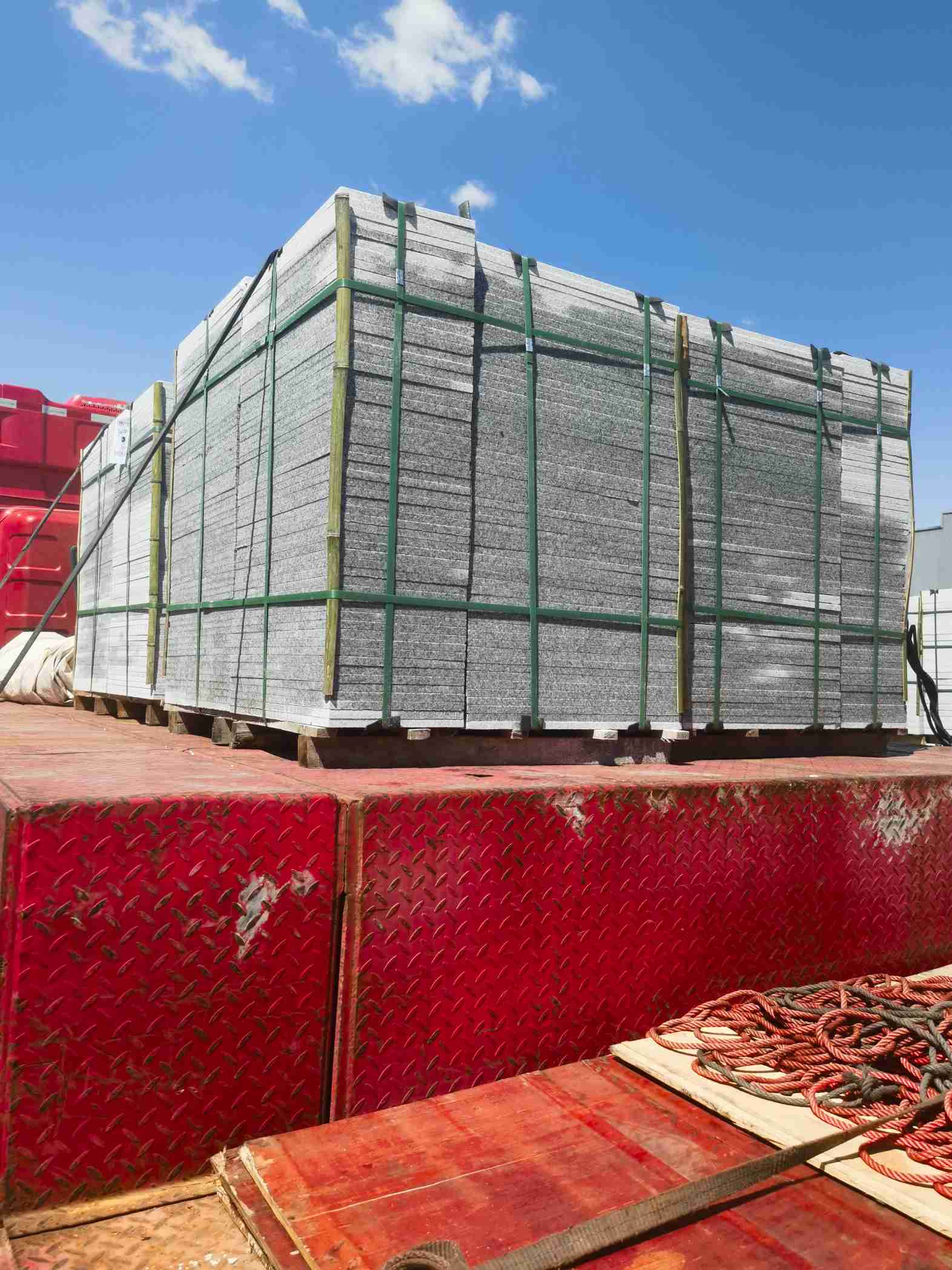 百色 芝麻白火烧规格板地铺石300*600/600*600