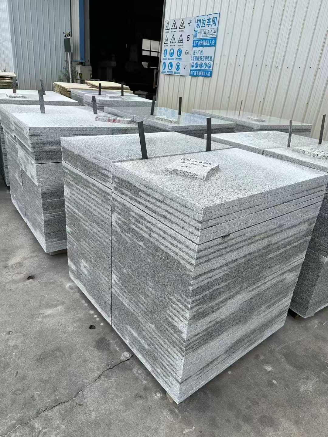 百色 白麻光面干挂成品